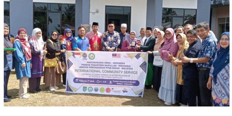 Pascasarjana UMSU dan Politeknik Tuanku Sultanah Bahiyah (PTSB) Kedah, Malaysia Laksanakan Kerjasama Pengabdian Masyarakat Internasional di Ponpes Modern Saifullah An Nahdliyah
